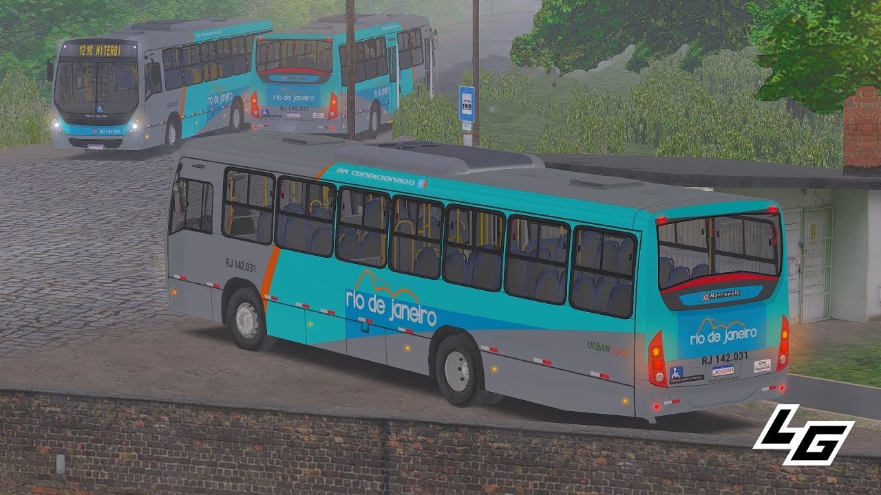 🔴[OMSI 2] Torino S OF-1721 BlueTec 5 +G27 | padrão RJ - chuva forte - Mapa Borzsony Fictional