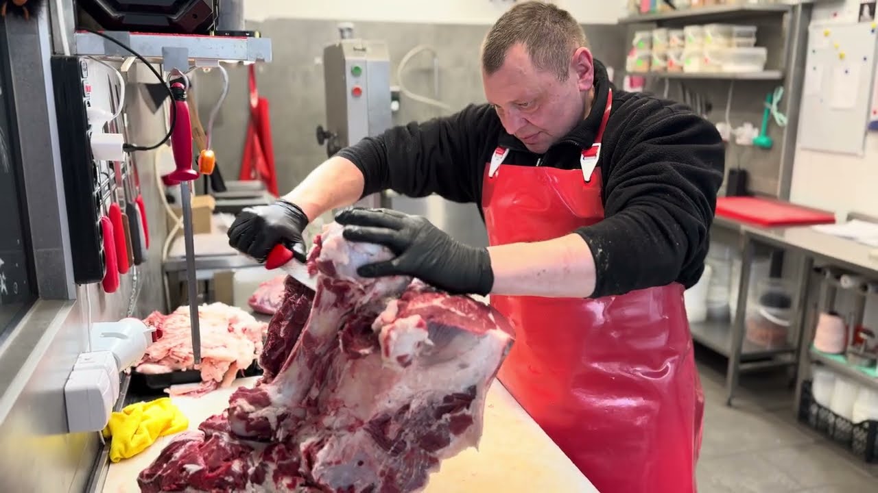 Step-by-step #veal carcass #breakdown #shortvideo 