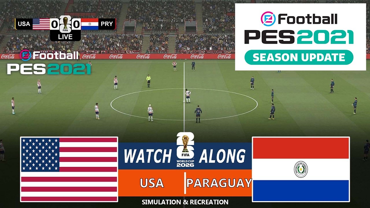🔴LIVE : Usa vs Paraguay | World Cup 2026 | Full Match Streaming | Video Game - Simulation