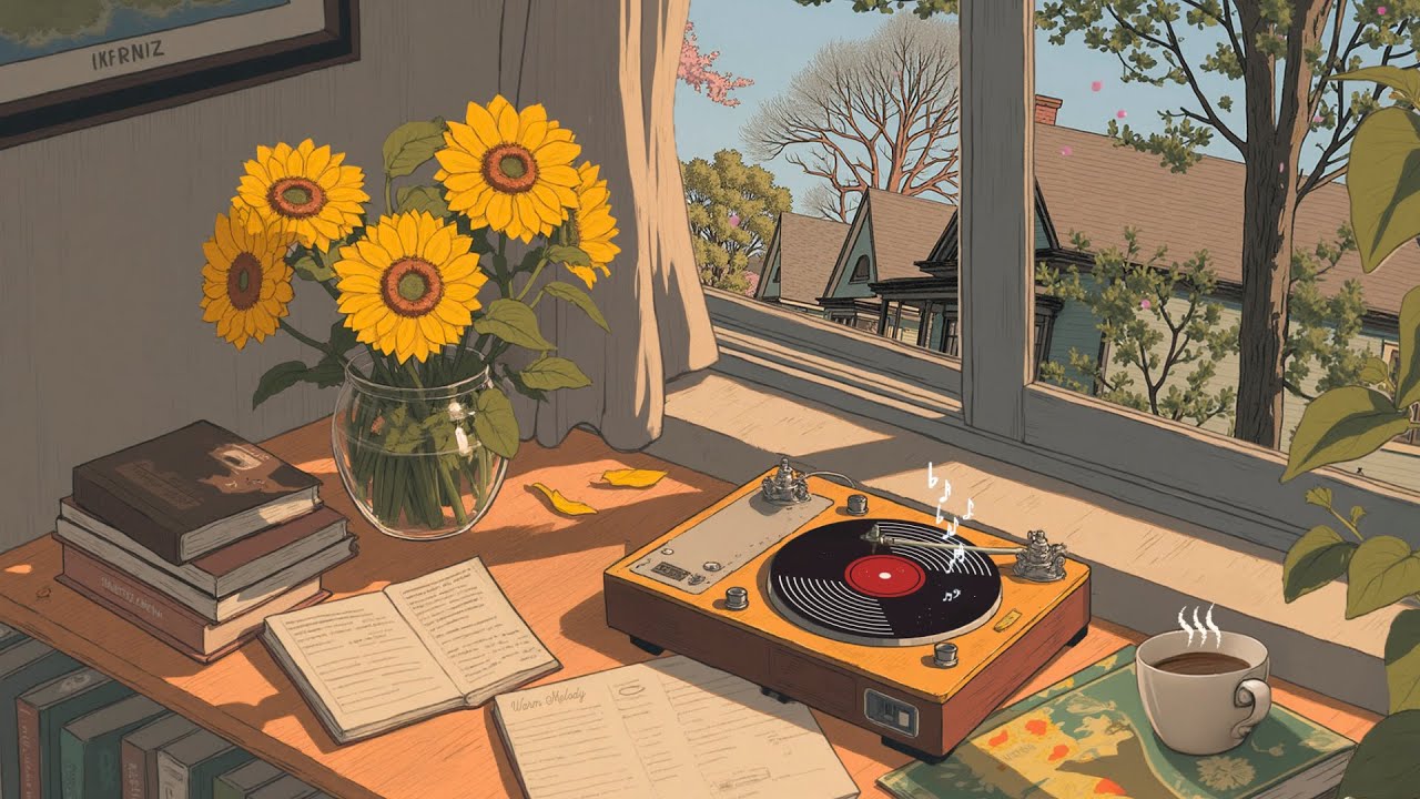 February Peaceful Corner 🌻☕ Lofi Study Mix for Relax, Calm Music & Slow Living Ambience