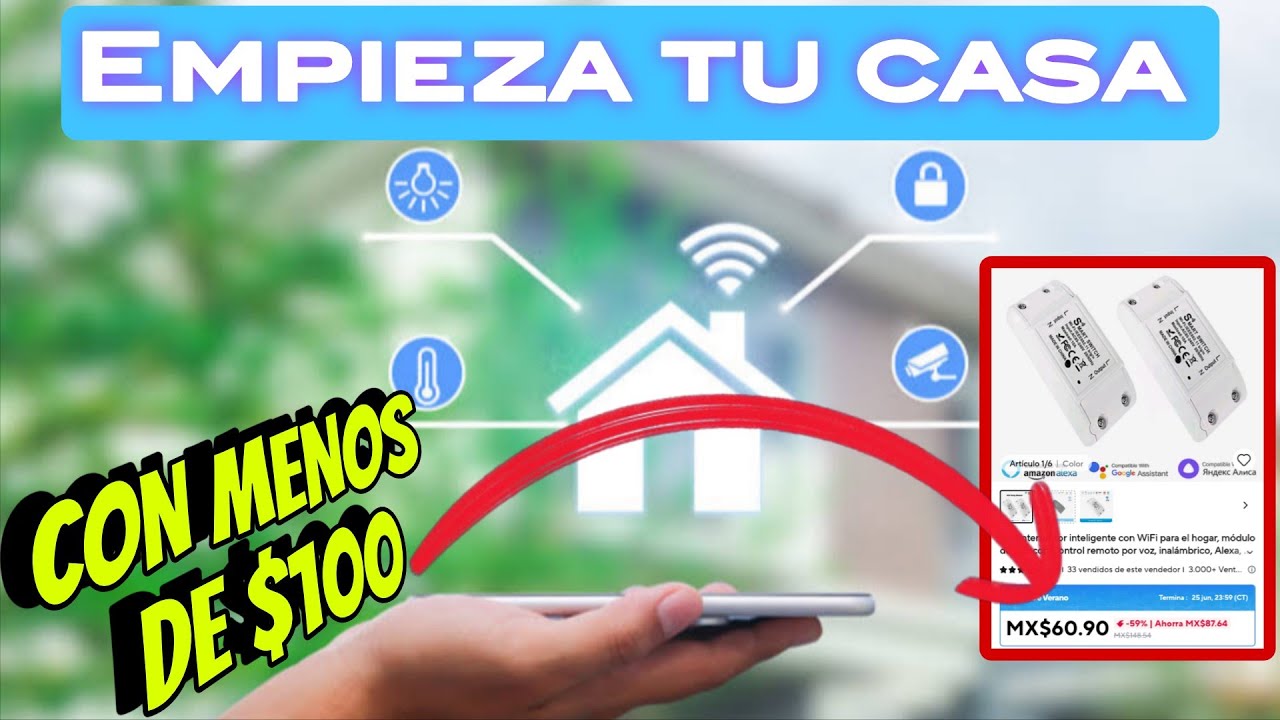 Haz tu casa inteligente con esto tan barato que no lo vas a creer 🤯 menos de 100 pesos 2025