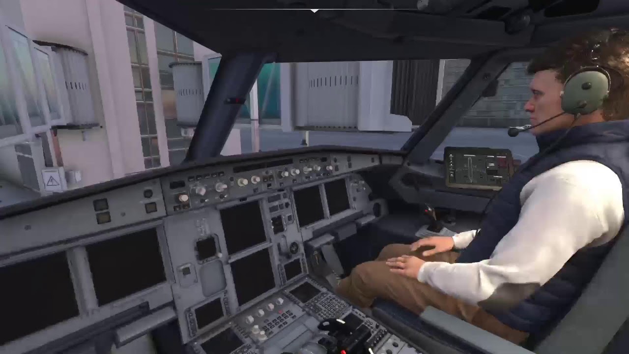 Airbus A321LR | Cockpit | takeoff | check list | destination Miami