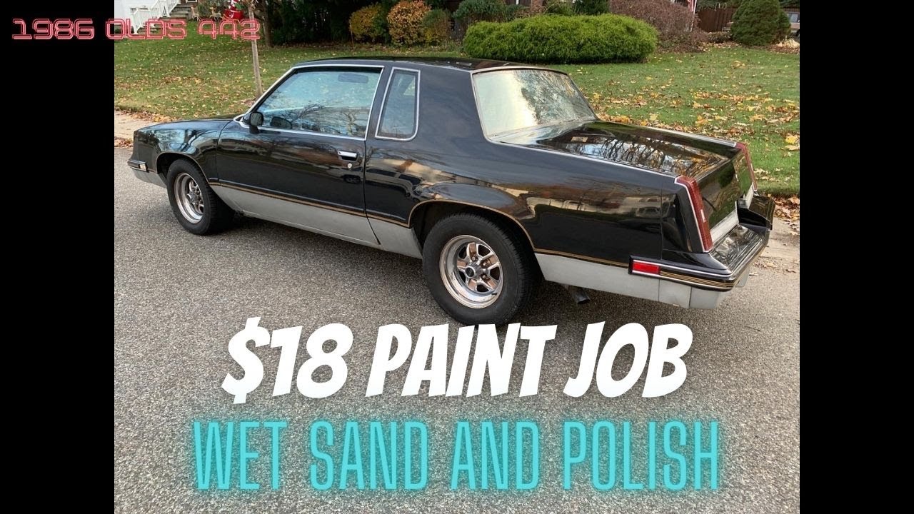 $18 Rust Oleum Paint Job WET SAND, COMPOUND, AND POLISH!