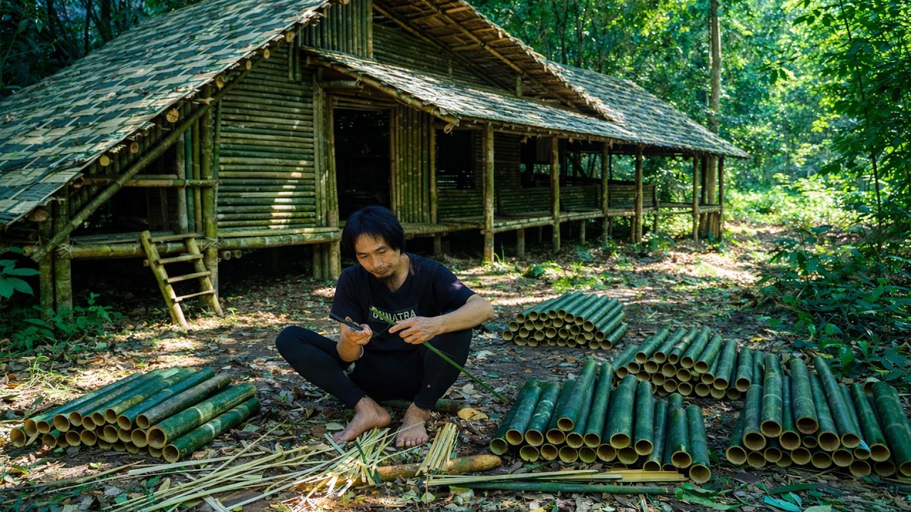 4 Days Survival Challenge No Food No Water No Shelter | Building Shelter And Catching Food