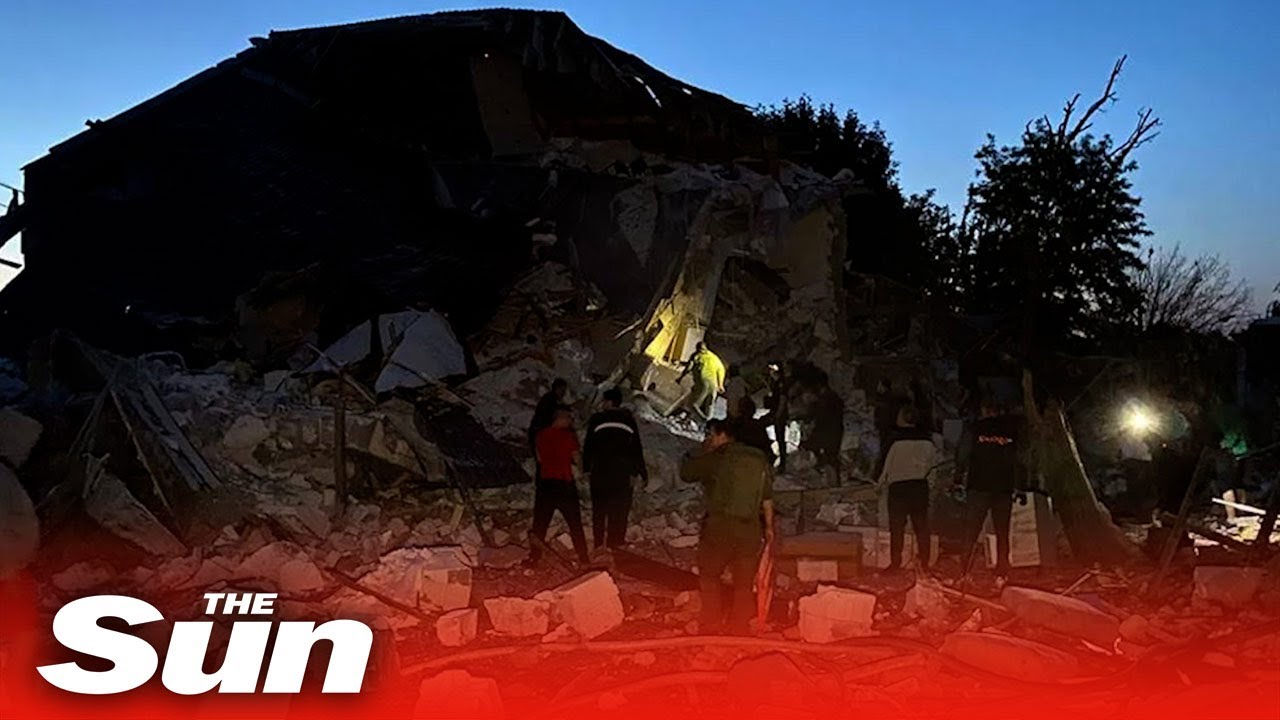 Rescuers search through rubble following deadly Russian strike on Dnipro