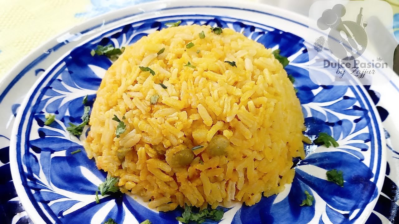 Arroz Amarillo Fácil y sin Colorantes 🥚🍙🥕🥒🧄🧂👨‍🍳🤤🥰😍😘