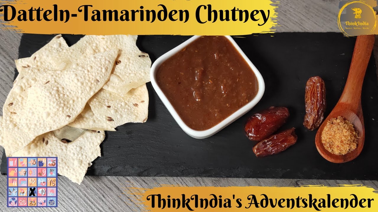 [Deutsch, EN-CC] indisch kochen : Datteln-Tamarinde Chutney| S&uuml;&szlig;-Sauer Chutney f&uuml;r Samosa, Pakora