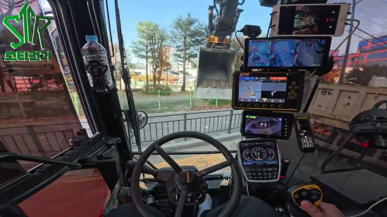 (4k)Hyundai hw155a engcon. 아파트 부대토목 part11.(외부오수관로) +1인칭시점 #excavator #tiltrotator #engcon 🇰🇷