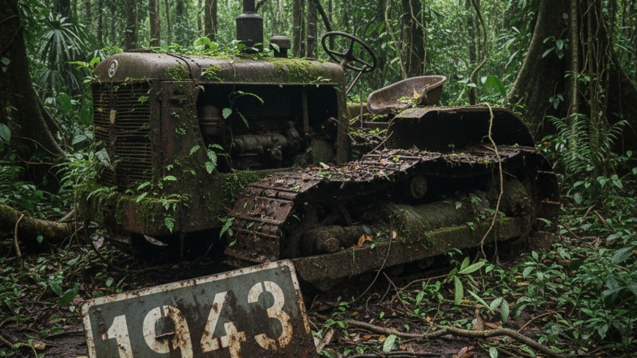 WWII Jungle Tractor Buried for 50 Years in The Jungle (ASMR) Full Restoration Documentary Video