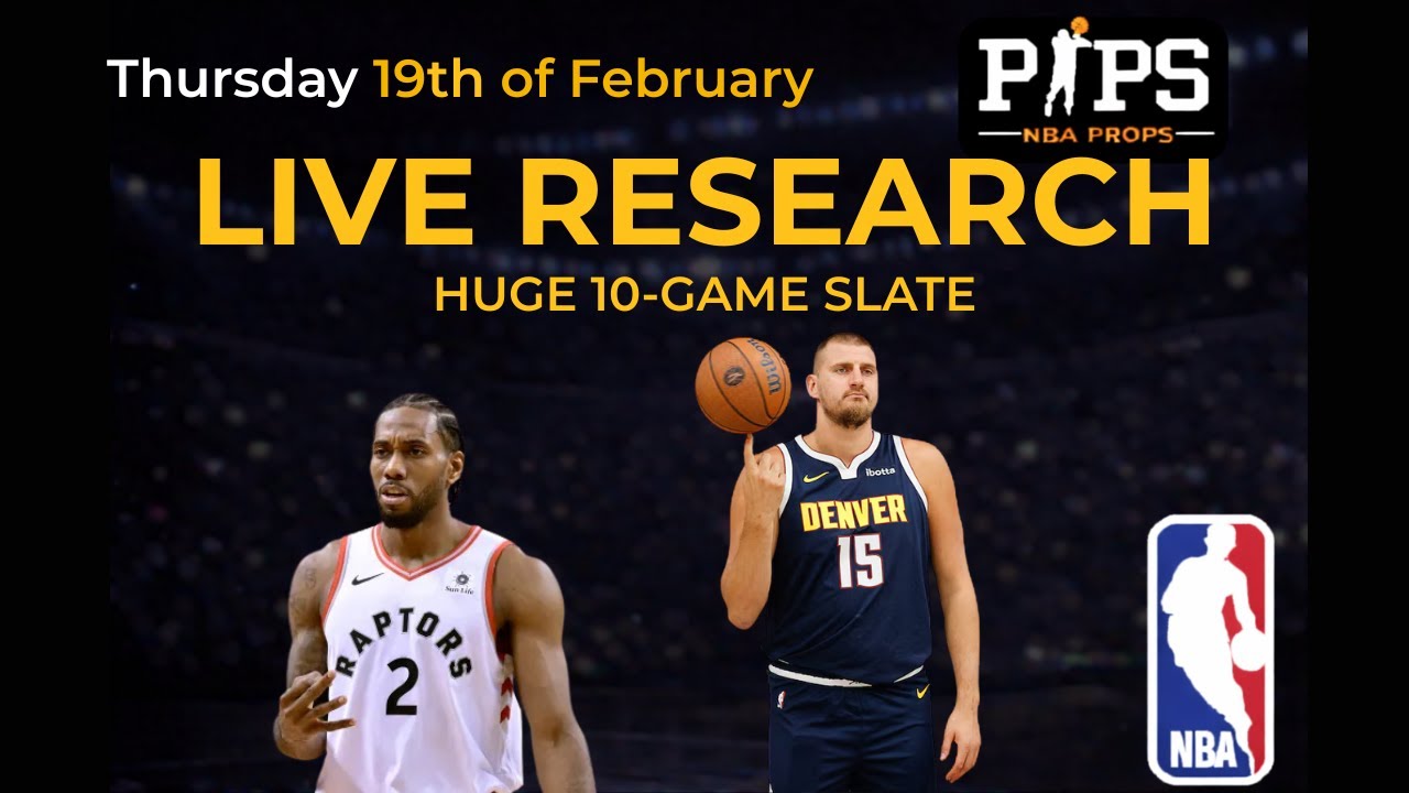 NBA Slate Breakdown with Ty (Straight Bettin')| Thursday 19th of February
