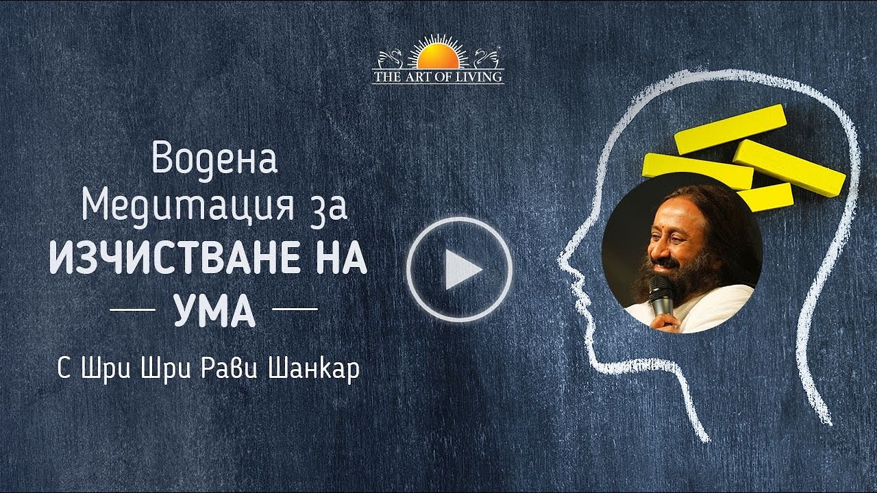 Водена медитация за изчистване на ума: Шри Шри Рави Шанкар