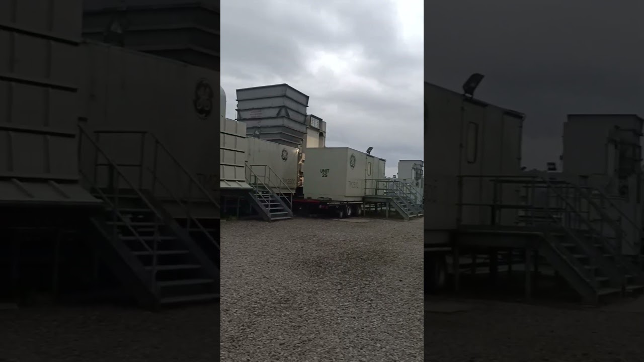 GE 25MW TM2500 Mobile Gas Turbine Generator (Fast Power). #generator #turbine #electrical #energy