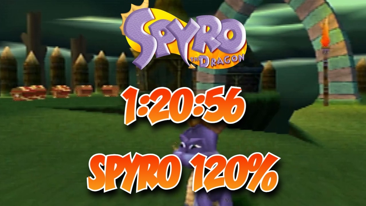 Spyro The Dragon 120% In 1:20:56