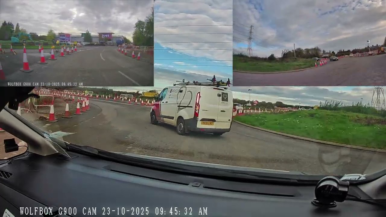 Lack of planning / awareness on the Bumpers Farm roundabout, Chippenham 23rd October 2025