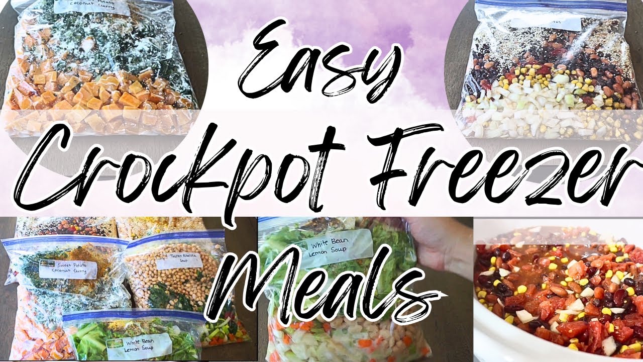 Five Easy Vegan Crockpot Freezer Meals | Updated Audio and Relaxing Music