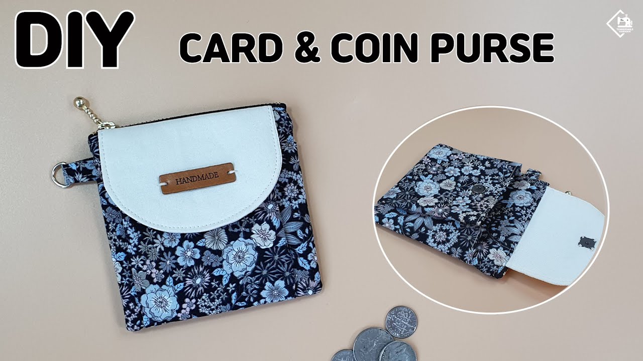DIY CARD PURSE/ COIN PURSE/ Mini Wallet/ sewing tutorials [Tendersmile Handmade]