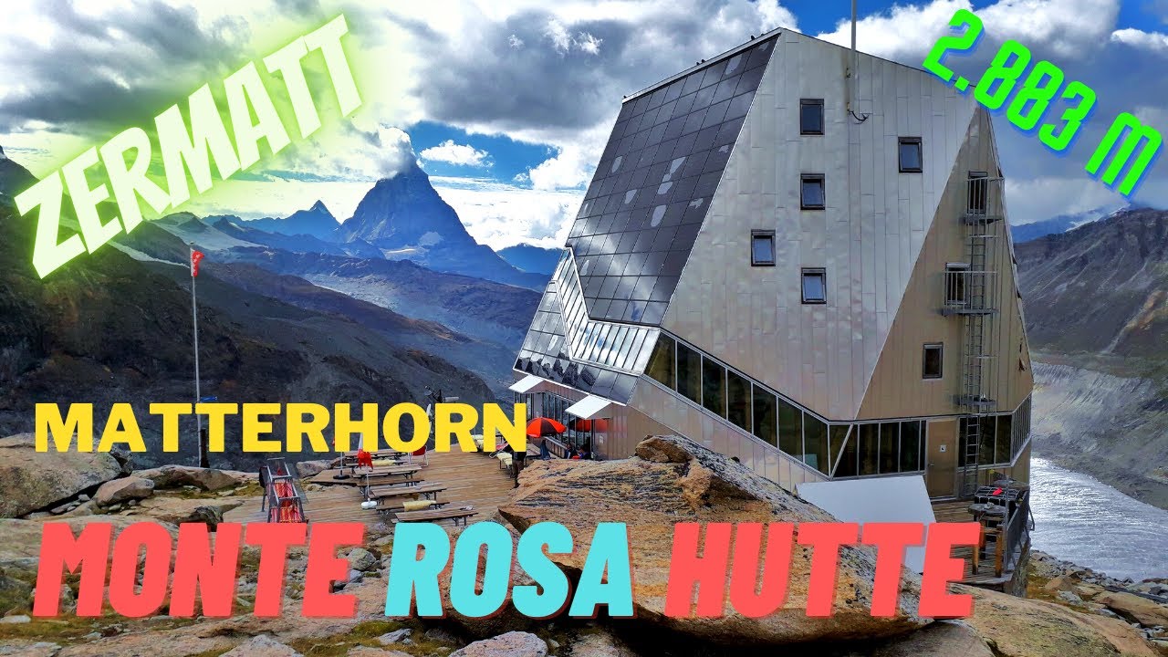 TREKKING TO MONTE ROSA HUTTE (2.883 meters) - ZERMATT, video resolution 1080/60