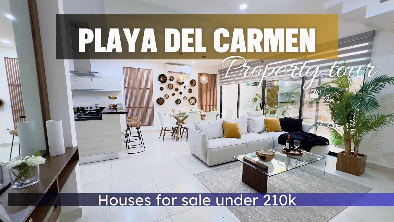 Houses for sale for less than 210k in Playa del Carmen‼️
