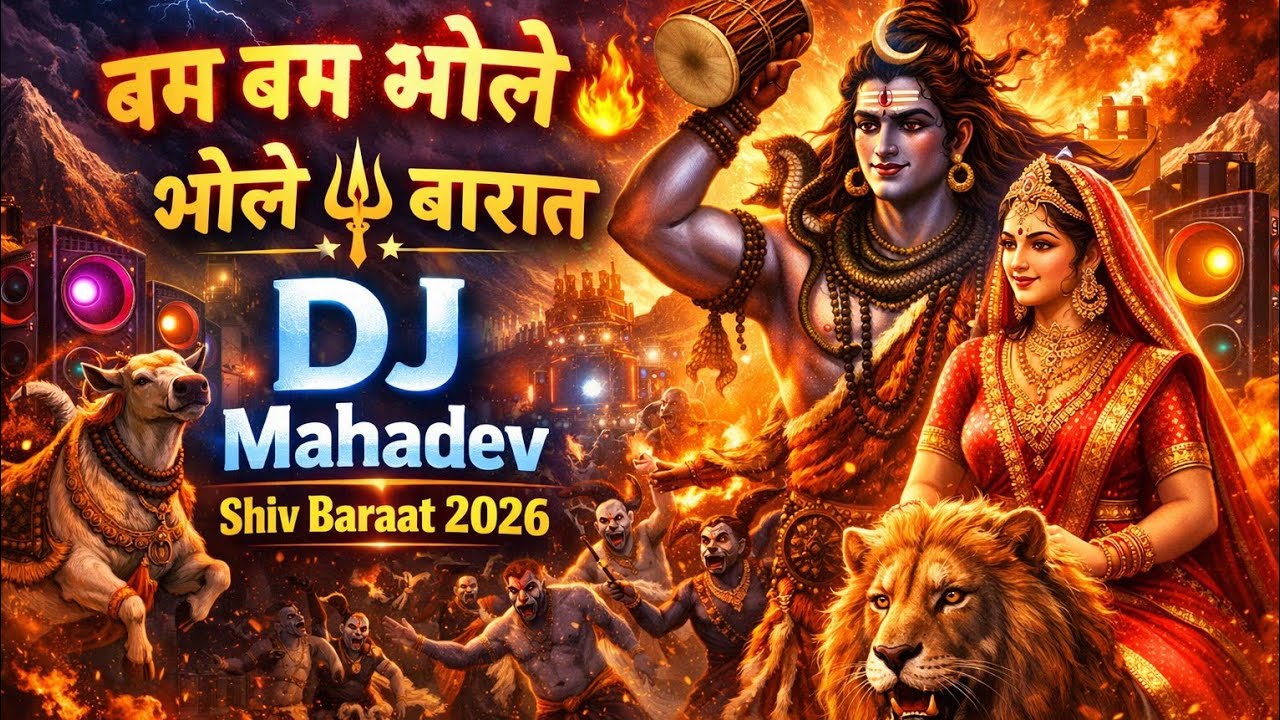 कैलाश से निकली बारात | Bam Bam Bhole DJ | Shiv Shadi Song || 🔥 महाशिवरात्रि स्पेशल सॉन्ग 🚩🙏🙏