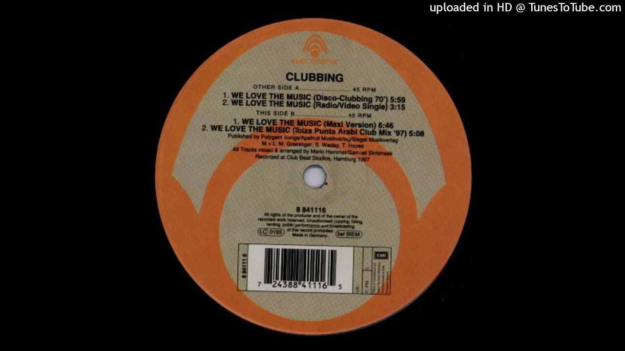 Clubbing - We Love The Music (Disco-Clubbing '70)