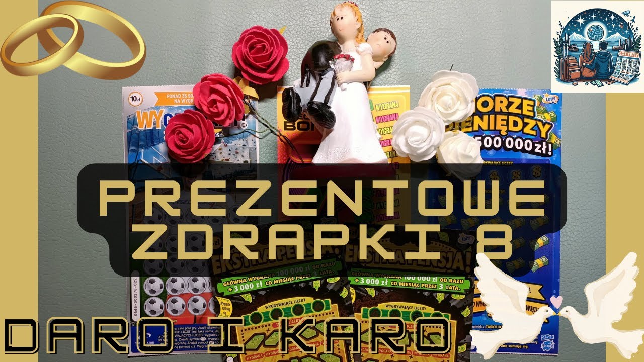 Daro i Karo. 💑. Ślubne zdrapki prezentowe od siostry Agnieszki. Wygrana  💲💰. ODC #160 🩷👰💕