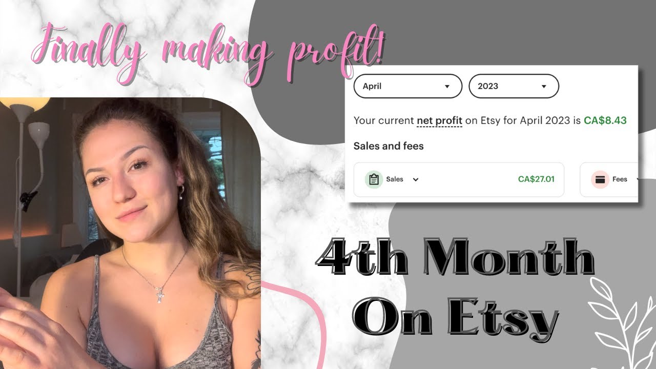 4th Month On Etsy I Selling digital Canva templates as a podiatry student I Finally making profit 💵