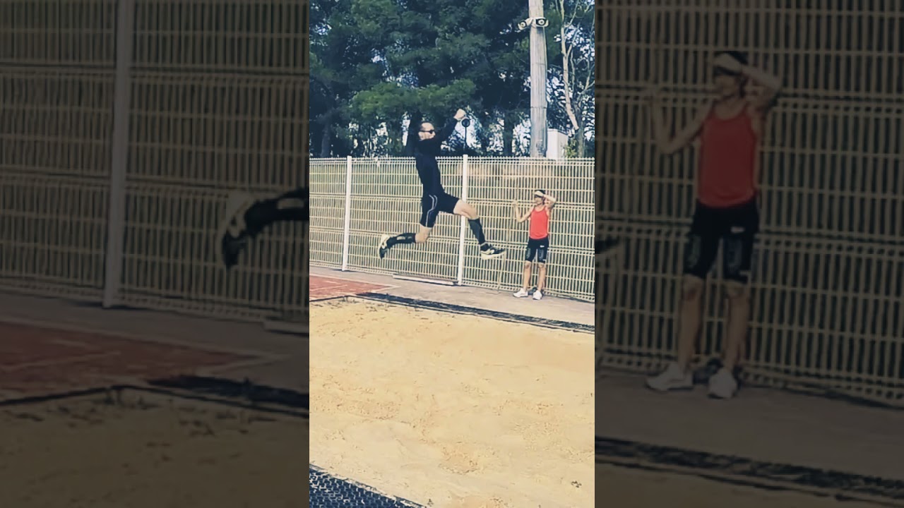 Appel saut en longueur et double ciseau