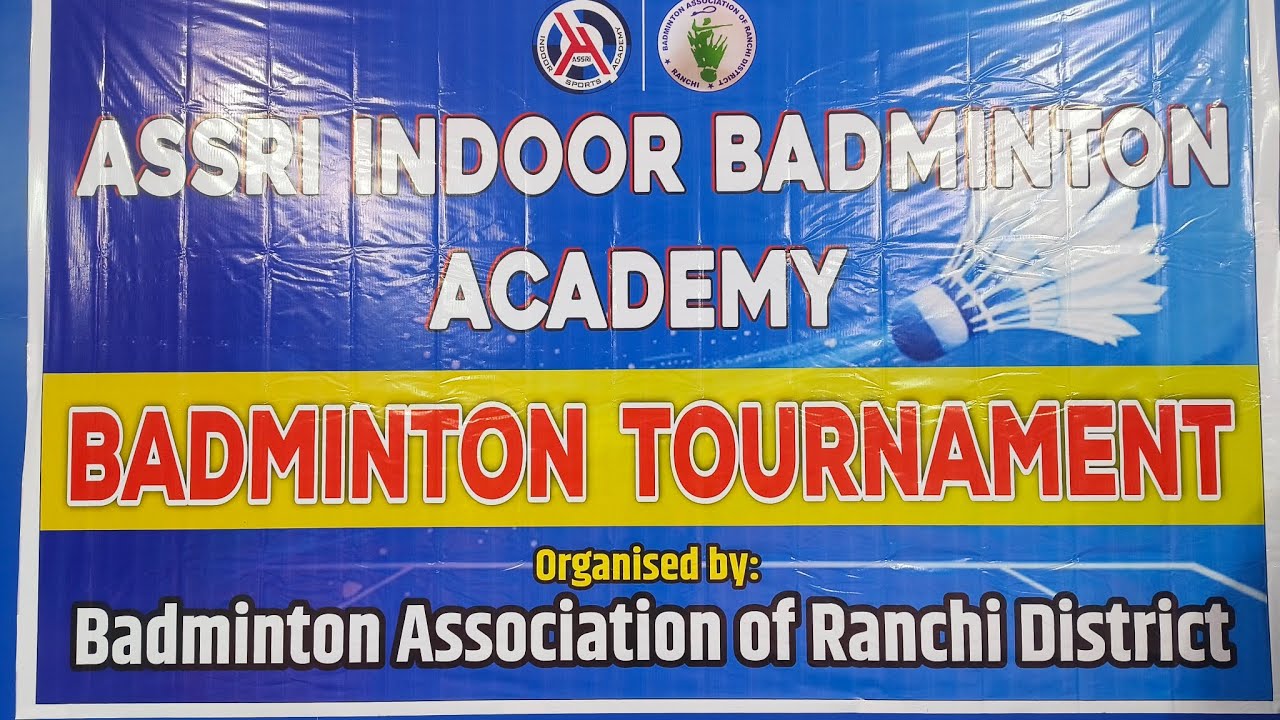 Final match under -15 Assri indoor badminton tournament 2026 Ranchi district 