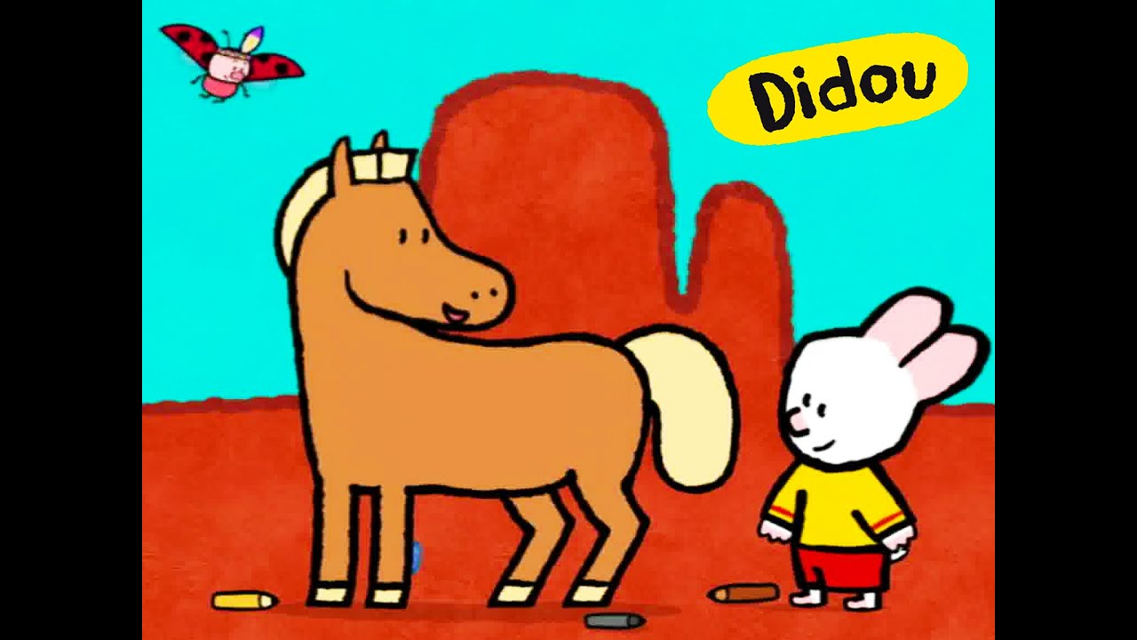 Louie, dibújame - Louie, dibújame un caballo | Dibujos animados para niños en Español castellano !