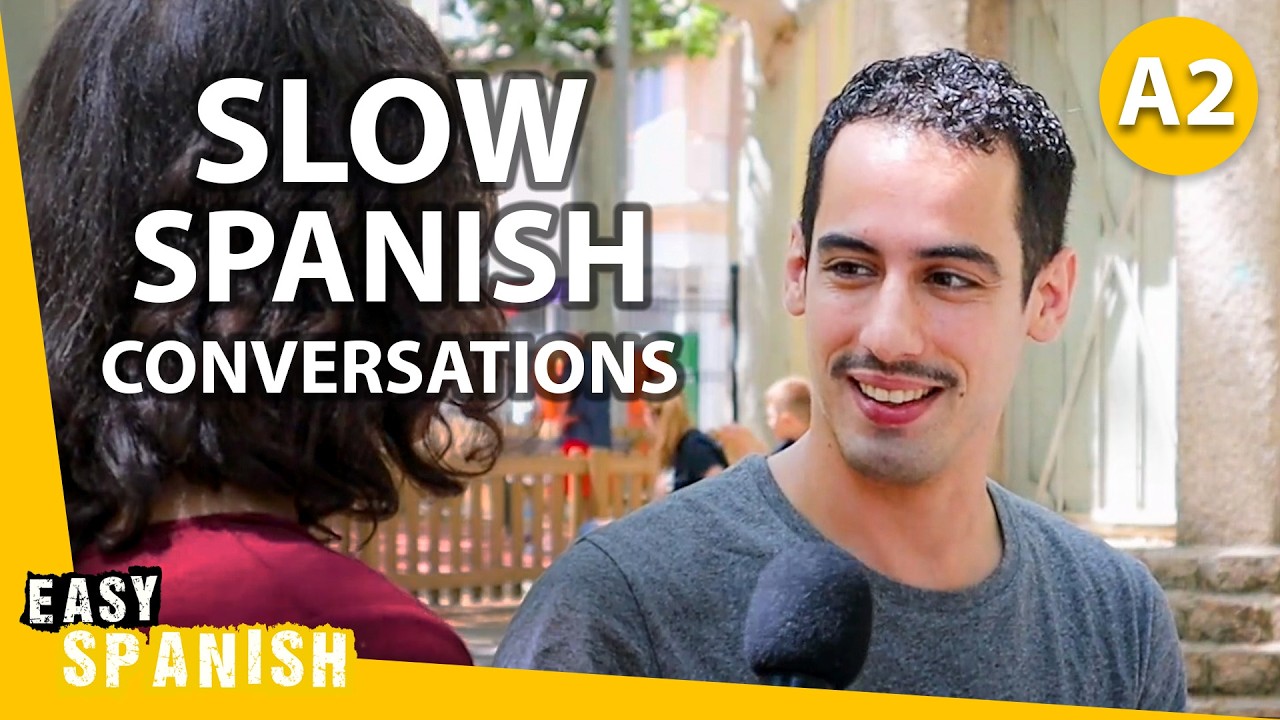 1 Hour of Slow Spanish Conversations: 5 Topics for Beginners
