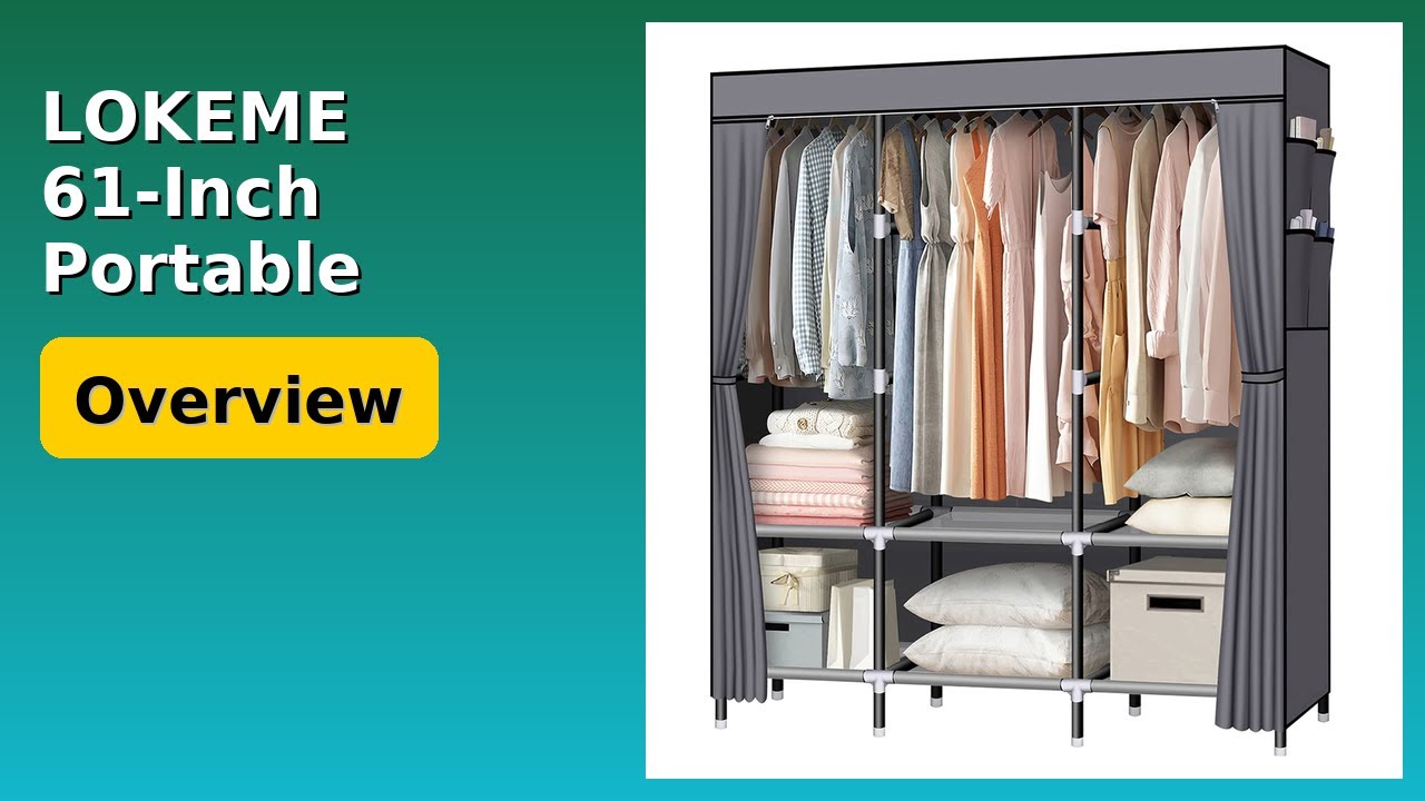 REVIEW (2026): LOKEME 61-Inch Portable Closet. ESSENTIAL details.