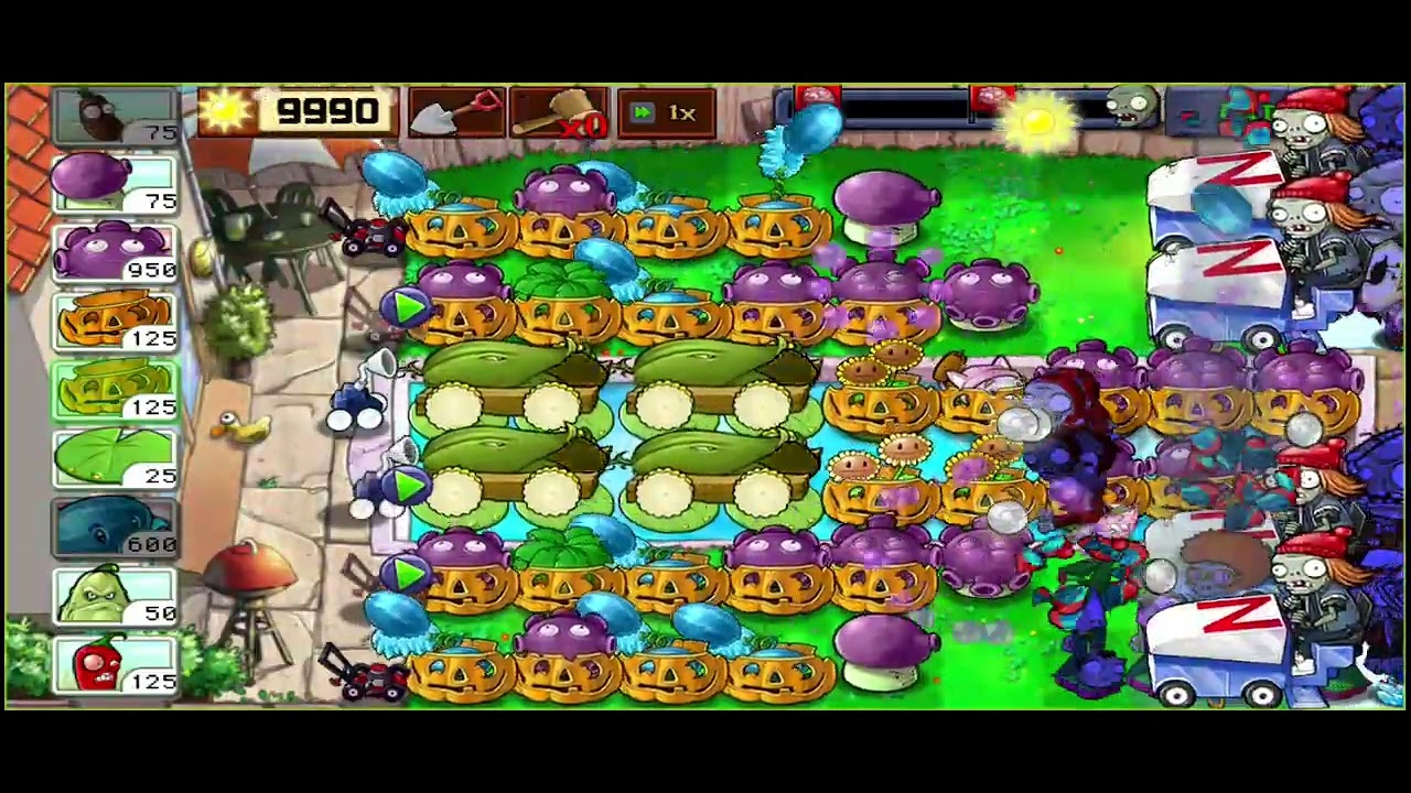 Plants vs Zombies Levels 120--130 Strategy 2 continues....