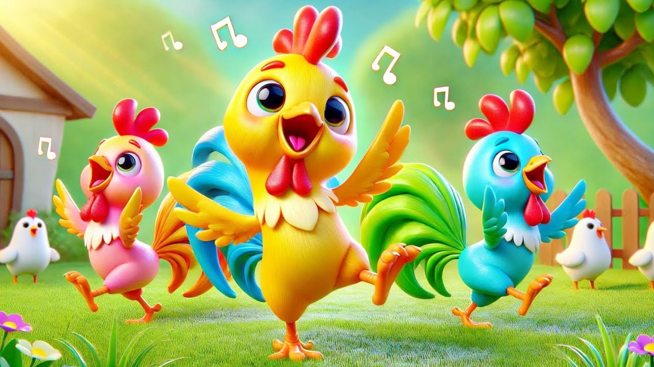 Con Gà Con -  Con Gà Trống - Đàn Gà Trong Vườn - Nhạc Thiếu Nhi - Hoạt Hình Đàn Gà Con Vui Nhộn