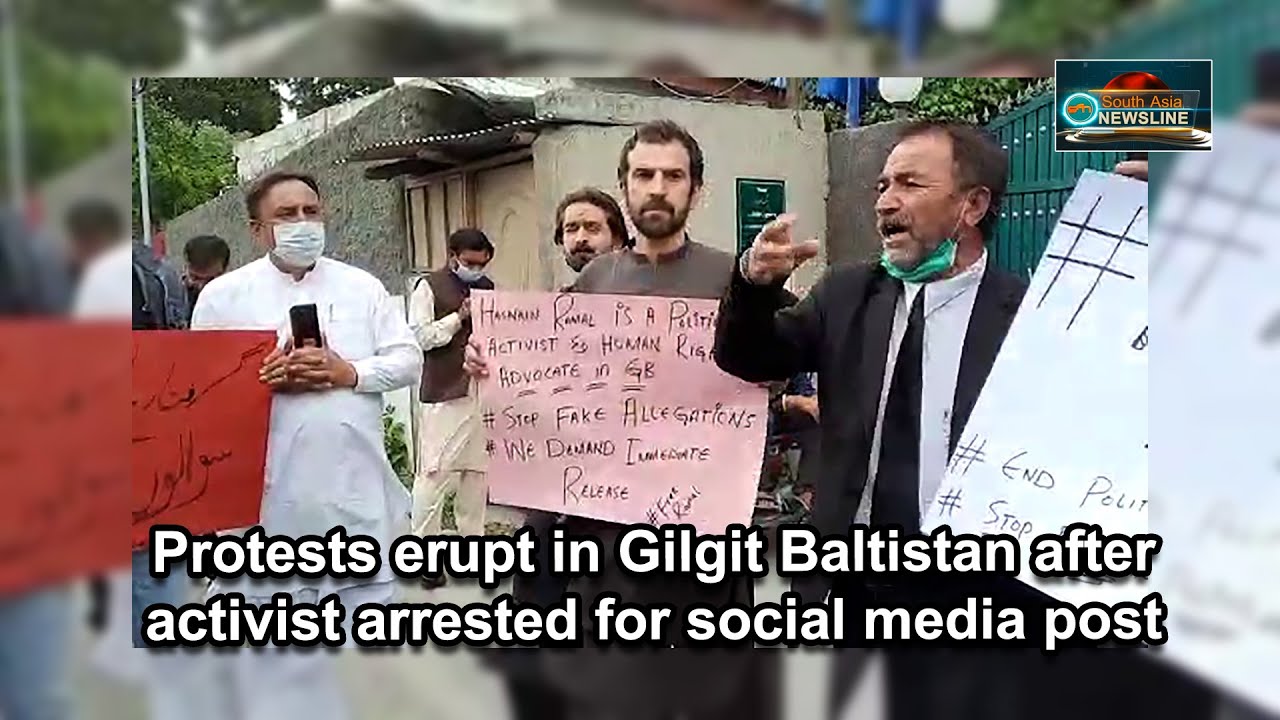 Protests erupt in Gilgit Baltistan after activist arrested for social media post
