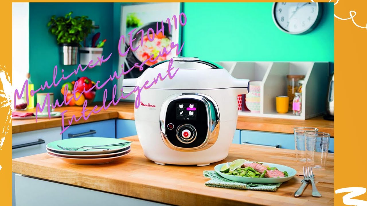🍇Moulinex CE704110 Multicuiseur Intelligent Cookeo 6L 7 Modes de Cuisson 100 Recettes Pr&eacute;programm&eacute;es