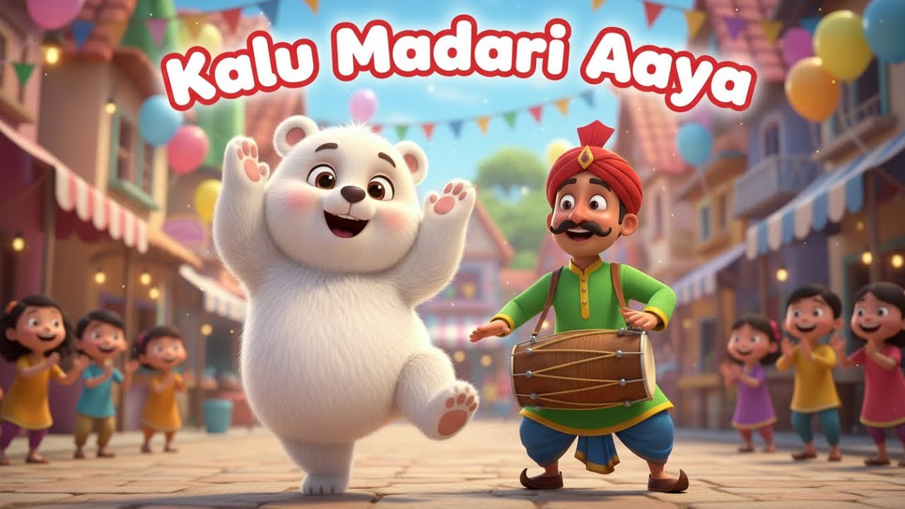 Kalu Madari Aaya | कालू मदारी आया | Nursery Rhyme | Kids Song | Poem | Play & Giggles | 