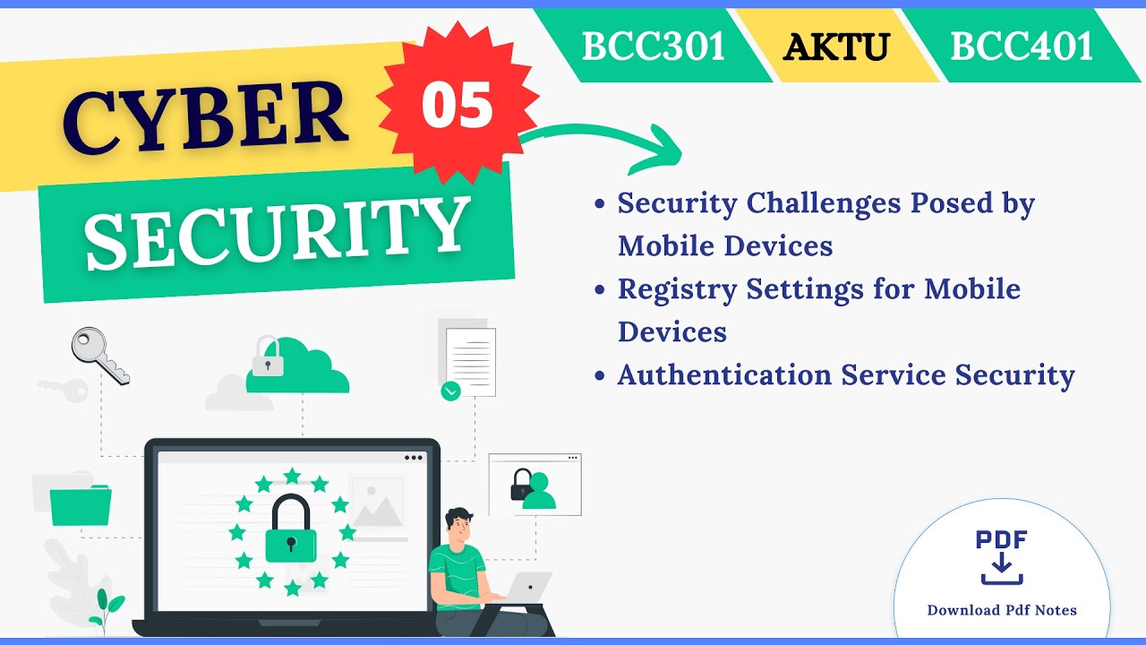 Security Challenges Posed by Mobile Devices | Authentication Service Security |  AKTU