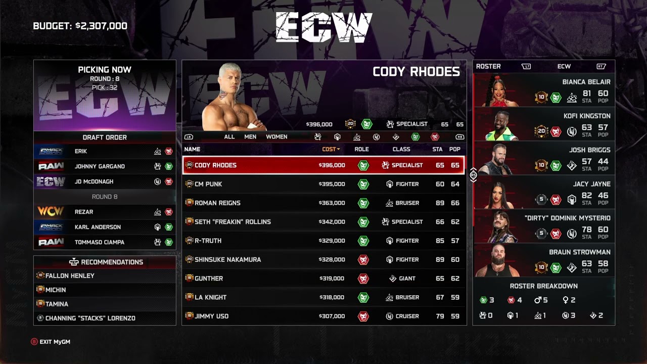 WWE 2K25 My GM Mode - The New GM Mode Is Here #1