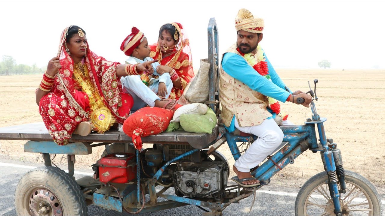लालची दुल्हा ने नई नवेली दुल्हन को ठेला गाड़ी पर जबरदस्ती ससुराल ले आया, फिर देखिए क्या हुआ