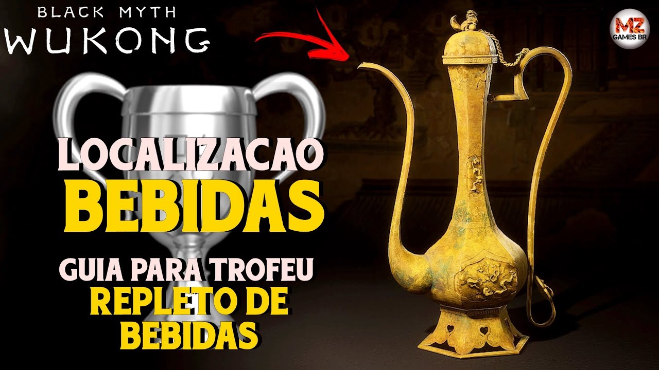 BLACK MYTH: WUKONG | Localização de TODAS AS BEBIDAS + Guia para o Troféu: REPLETO DE BEBIDAS