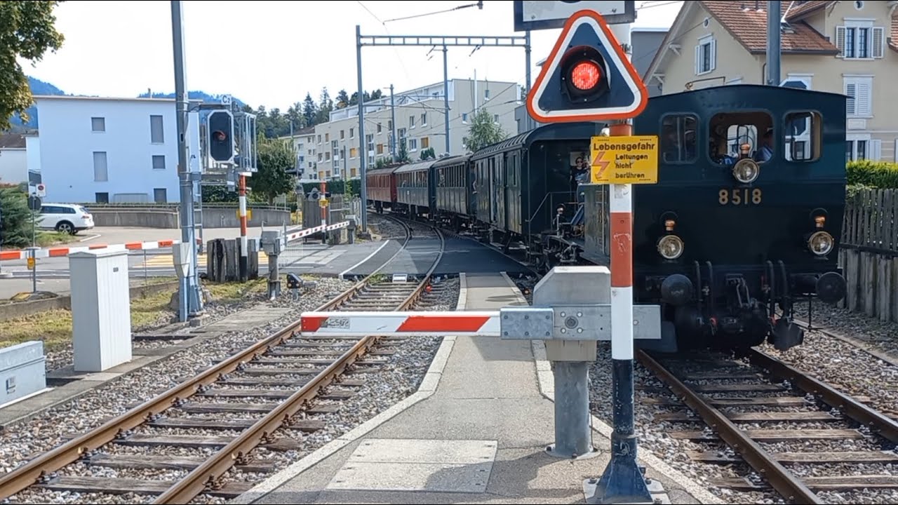 Bahnübergang Hinwil (CH) // Swiss Railroad Crossing