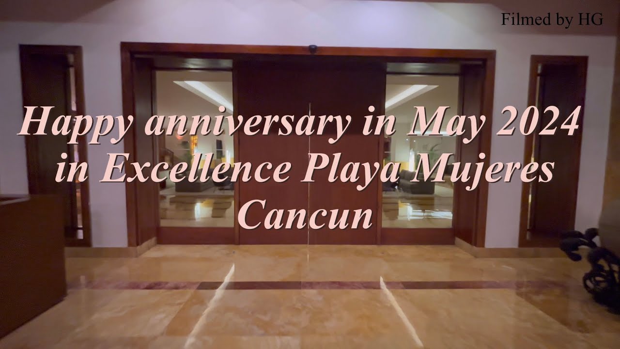 Excellence Playa Mujeres adult only Cancun #relaxingvideo #anniversarytrip