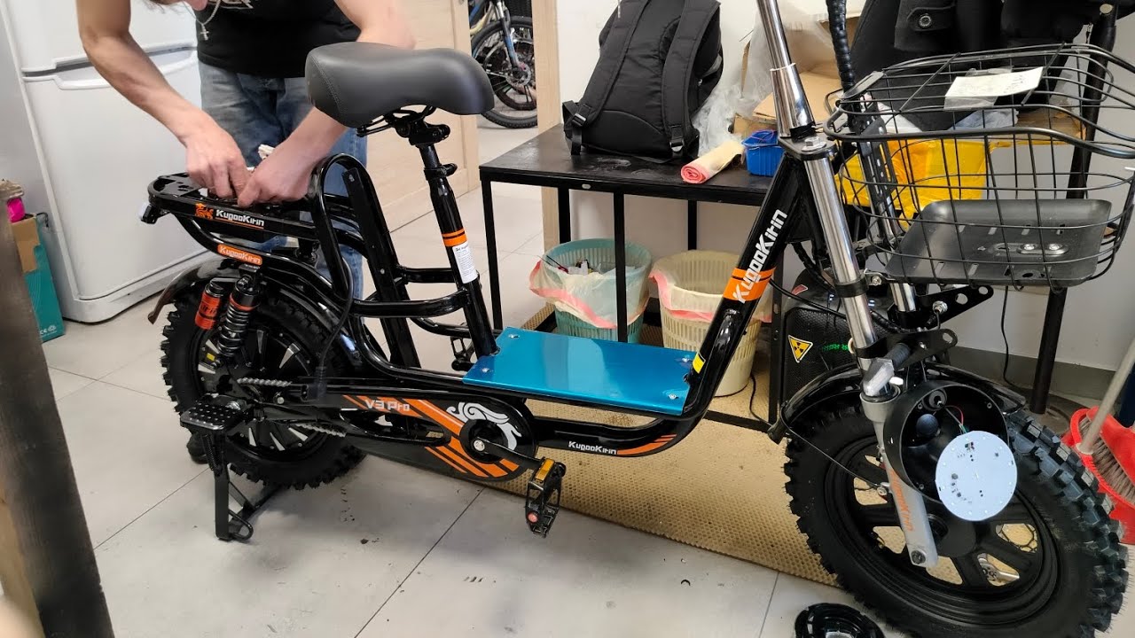 Электровелосипед Kugoo Kirin V3 Pro разбор мотора в процессе гидроизоляции #электровелосипед