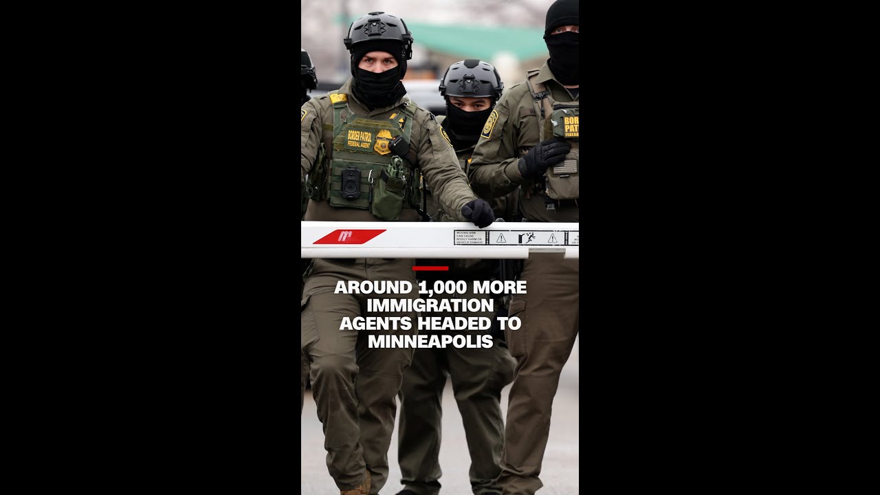 Around 1,000 more immigration agents headed to Minneapolis