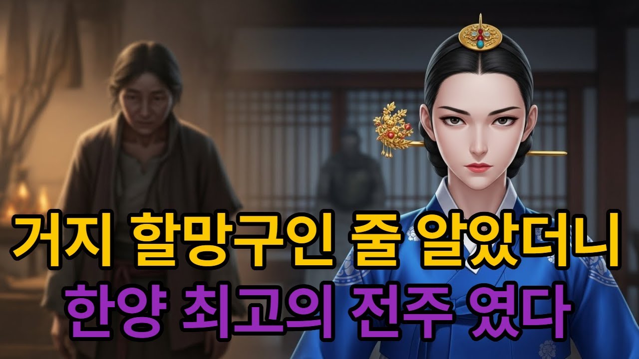 한양 최고 부자가 거지 할머니 행세를 하며 탐욕스러운 양반을 참교육한 반전 야담입니다. #조선야담#고전#반전#권선징악#거지할머니#인생교훈#사이다결말#시니어유튜브#잠들기전이야기