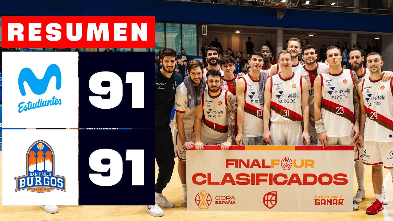 MOVISTAR ESTUDIANTES 91-91 SILBÖ SAN PABLO BURGOS | RESUMEN COPA DE ESPAÑA