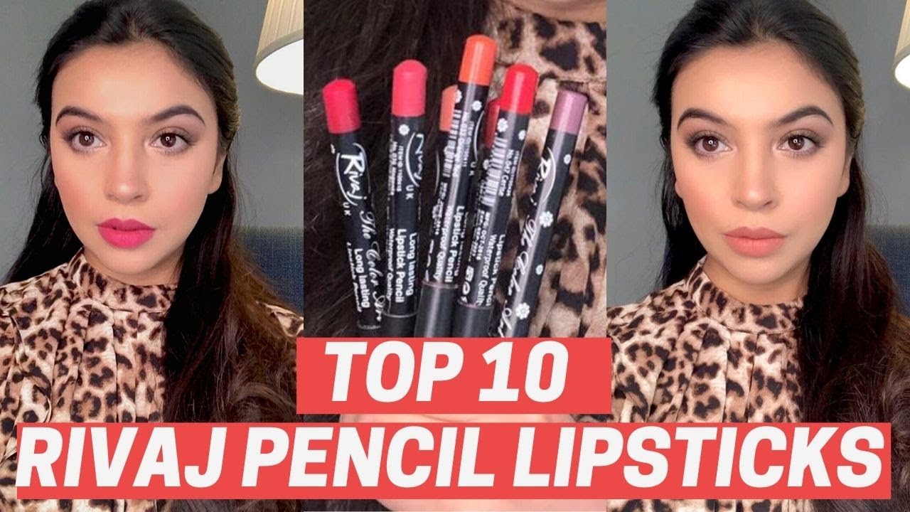 | TOP 10 RIVAJ PENCIL LIPSTICKS | - Lip & Hand Swatches + Review
