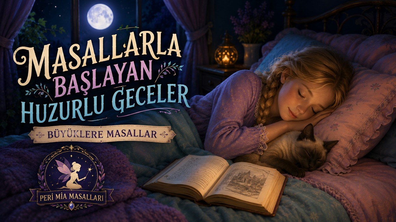 Masallarla Başlayan Huzurlu Geceler-Büyüklere Masallar-Masal Dinle-Uyku Masalları-Peri Mia Masalları