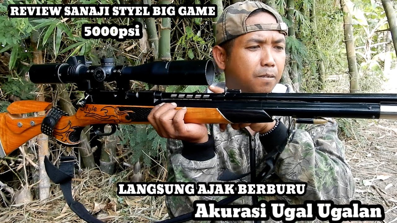 REVIEW PCP JAWA SANAJI STYEL BIG GAME 5000PSI || BERBURU TEKUKUR || AKURASI UGAL UGALAN