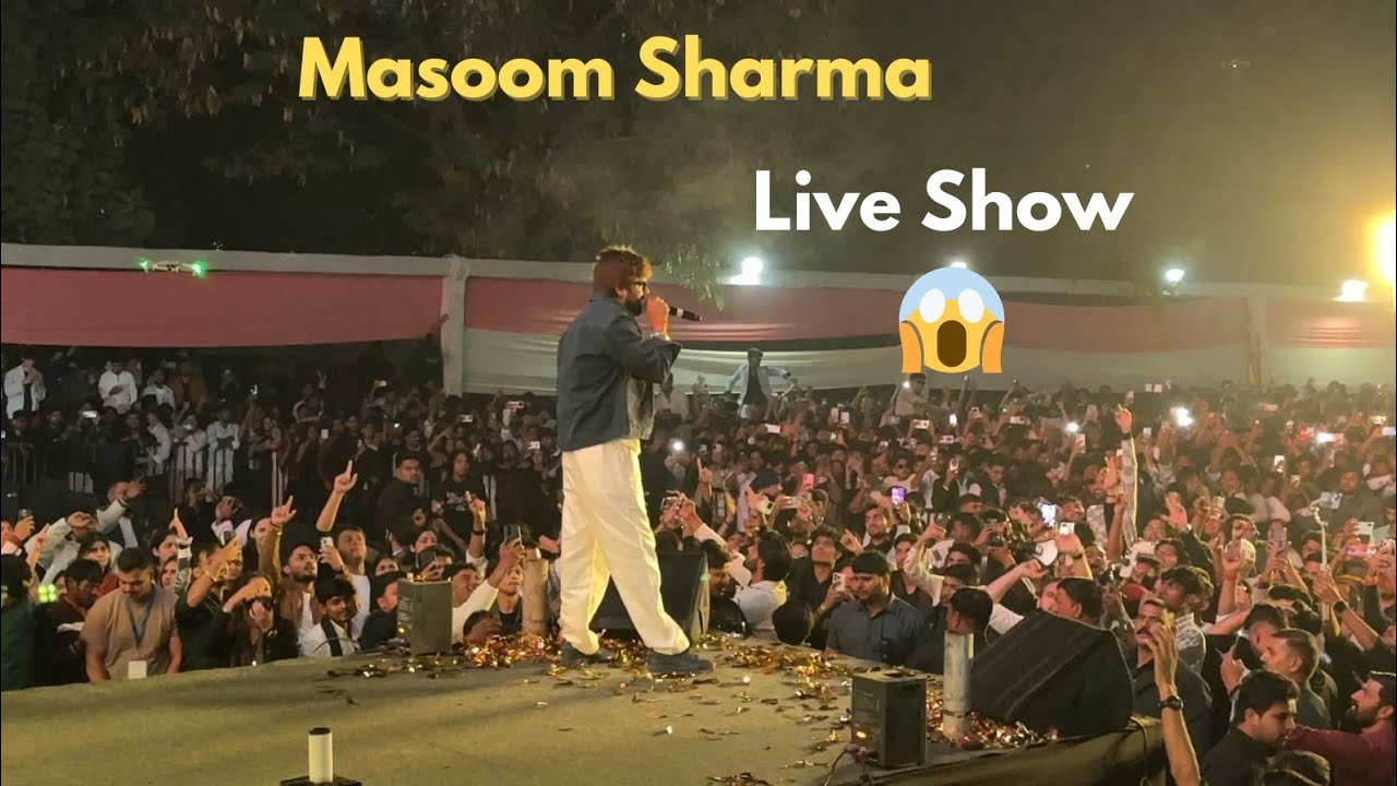 Masoom Sharma Live 🔥 | GNIOT College Freshers Party  | Full Vlog | Vlog By Sachin 76